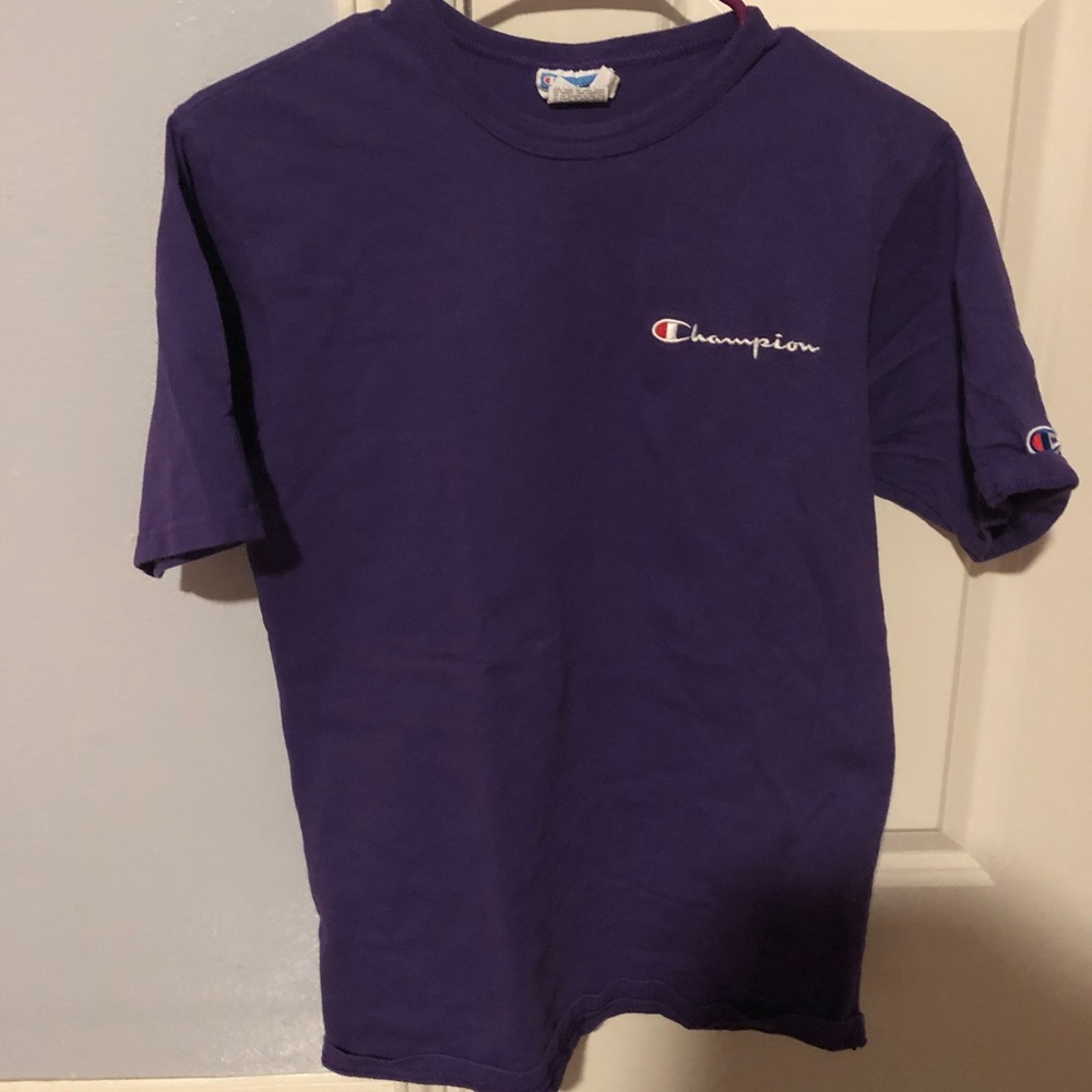 champion purple t shirt